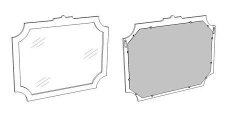 Зеркало "Манойр 105", артикул SD-00000272
