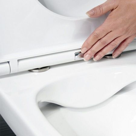 Унитаз подвесной Maretti Anna безободковый с микролифтом, AN10PBM45-844, белый, артикул AN10PBM45-844