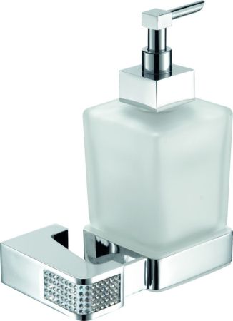 Sanibano Diamond, настенный стеклянный дозатор, цвет хром-кристаллы Swarovski crystal, артикул H9000/11CRС