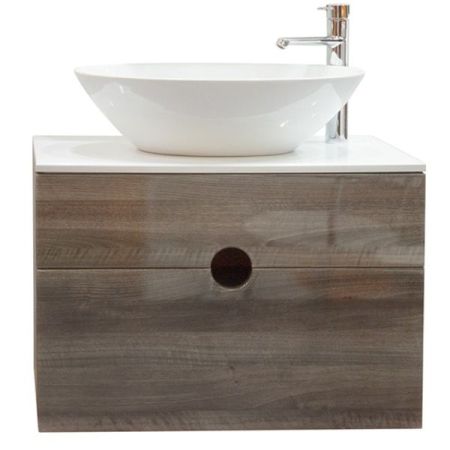 Тумба с раковиной Orange Sole 75 подвесная Белая, артикул Sole-75TU+RA