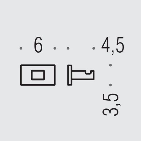 Colombo Look Крючок одинарный, цвет: PVD Vintage, артикул BLC27.VL