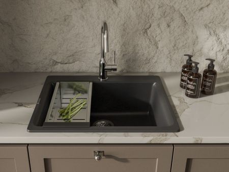 Rivelato Многофункциональный коландер для моек  нержавейка с пластиковыми ручками, артикул RK-1845