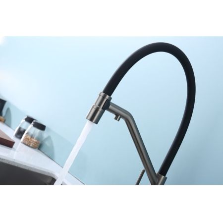 Смеситель для кухни с подключением фильтра Raglo R80.62.09, графит, артикул R80.62.09