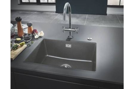 Мойка GROHE K700U с одной чашей, 610 x 460 мм, серый гранит (31655AT0) Мойка GROHE K700U с одной чашей, 610 x 460 мм, серый гранит (31655AT0)