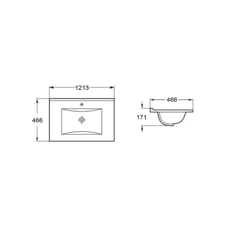 Керамика Vincea Раковина VBS-13120MB керамическая, цвет черный матовый, , шт, артикул VBS-13120MB