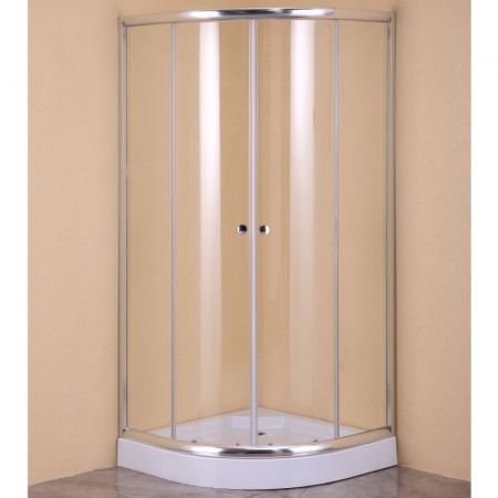 Душевой уголок Agger A01-090TCR 90x90 профиль Хром стекло прозрачное, артикул A01-090TCR