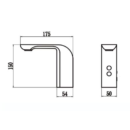 Сенсорный смеситель для раковины Savol S-GY8895, хром, артикул S-GY8895