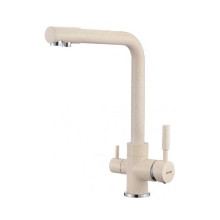 Смеситель для кухни с подключением к фильтру Savol S-L1801Y, бежевый, артикул S-L1801Y