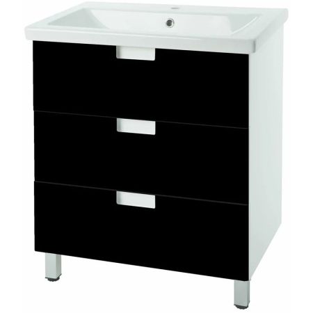 Тумба под раковину Bellezza Пегас 70 4630411140048 Черная, артикул 4630411140048
