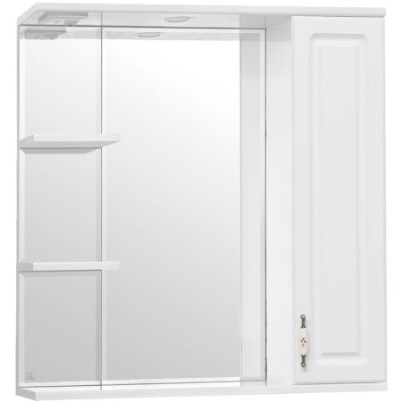Зеркальный шкаф Style Line Олеандр-2 75/С, белый Зеркальный шкаф Style Line Олеандр-2 75/С, белый