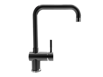 Смеситель ULGRAN Steel 023-002, цвет "черная брашированная сталь" (US-023-002)