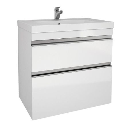 Тумба с раковиной подвесная/напольная Dreja Grace Plus 60 см, белый, артикул 99-0904-com