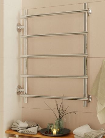 Водяной полотенцесушитель Terminus Квинта П5 500x696 4670030723864 Хром с боковым подключением 500