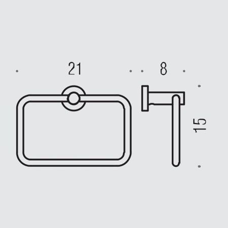Colombo Plus Полотенцедержатель, кольцо, цвет: PVD графит матовый, артикул W4931.GM