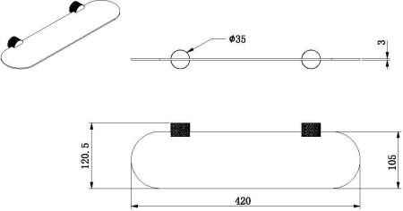 Полочка Allen Brau Priority 4.0 6.31C13-MG графит браш, артикул 6.31C13-MG