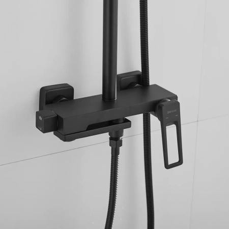 Душевая система Shevanik S6836H, черный