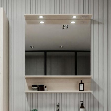 Зеркало Бриклаер ЧИЛИ 80 см, светлая лиственница, артикул 4627125414954