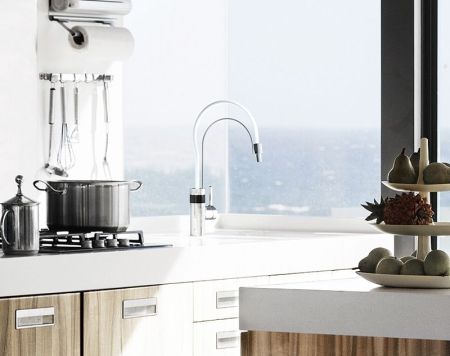 Смеситель для кухни Kludi E-Go 422150575 Белый Хром, артикул 422150575