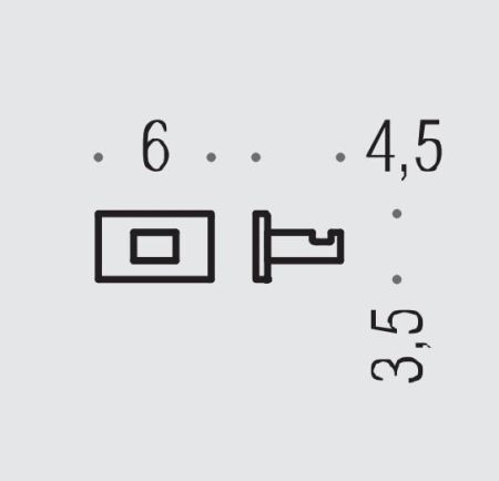 Colombo Look Крючок одинарный, цвет: хром, артикул BLC27.CR