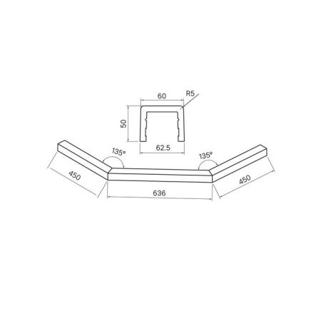 Декоративный профиль под душевое ограждение IDDIS Steel 90х90 (STE5WS9i22), артикул STE5WS9i22