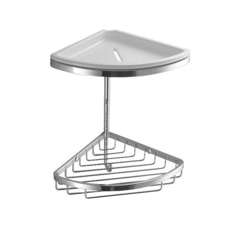 Colombo Angolari Двойная угловая полочка, цвет: хром, артикул B9601.CR-CBL