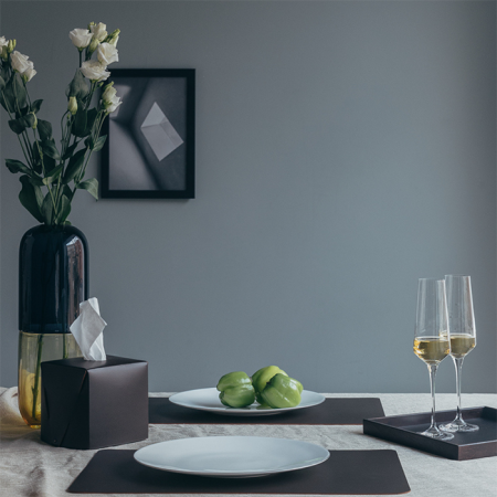 ADJ Прямоугольный плейсмат, 45x30 см., цвет: серый/черный, артикул 0002.03/01