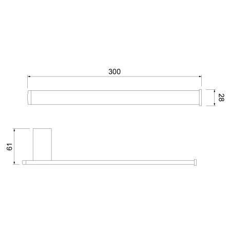 Полотенцедержатель Timo Torne 43050/00 хром, артикул 43050/00