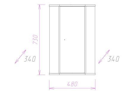 Шкаф Onika Модерн 34 подвесной, белый, угловой, универсальный