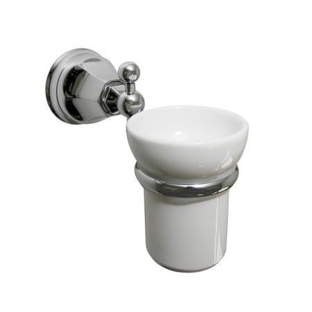 Nicolazzi Teide Стакан подвесной, цвет: хром/белый, артикул 1488CR05