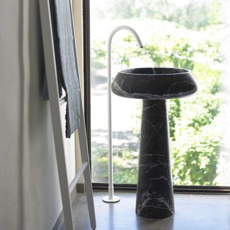 Agape Bjhon 2 Напольная раковина 54.5х54.5х90 см, Grigio Carnico, артикул ACER1082MGC *0