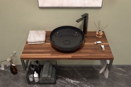 Консоль под раковину ORKA Kestel 120 подвесная, орех