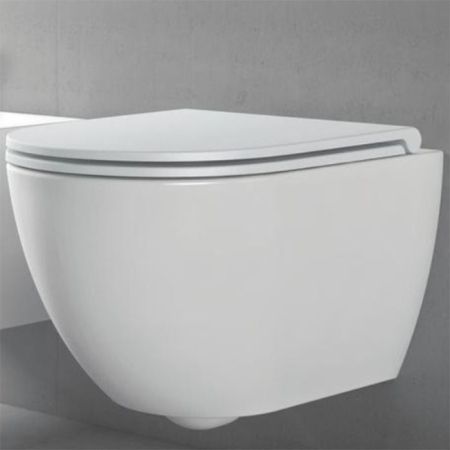 AZZURRA COMODA Унитаз подвесной безободковый 51,5x36см, цвет белый цена со склада), артикул CMVCSPE00000BI/(COM 100/E SOSP bi)