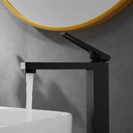 Смеситель для раковины Shevanik S6811H, черный, артикул S6811H