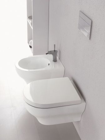 Olympia Clear, подвесное биде c крепежом, 50x36 см, цвет белый глянцевый, артикул CLE220101