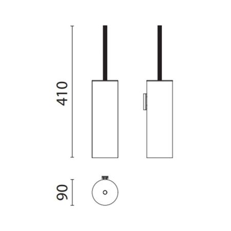 OASIS DEFILE Ершик для унитаза, настенный, цвет золото, артикул 0DFL01004101009OR (0AGD012OR)