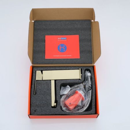 Смеситель для раковины Prohanss P30.10.03, золотой сатин, артикул P30.10.03