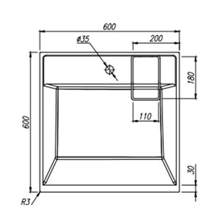 Раковина над стиральной машиной Florentina Лагуна 60 см 10.300.00600.201, жасмин, артикул 10.300.00600.201