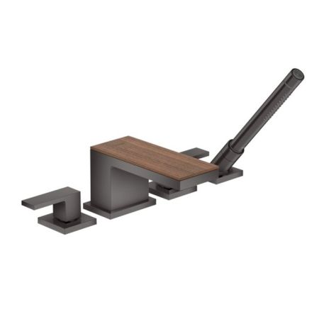 AX MyEdition Панель для смесителя на излив 200мм, цвет: черный орех, артикул 47906000