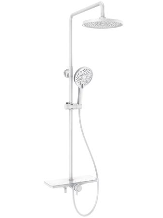 AQM 8002W Душевая система для душа со смесителем,  Белый