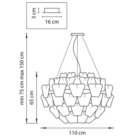 Люстра подвесная Planaria Lightstar 808030, артикул 808030