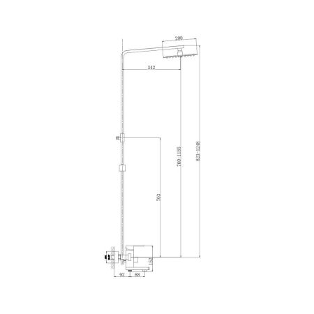 Душевая система D-Lin H10A21, сатин