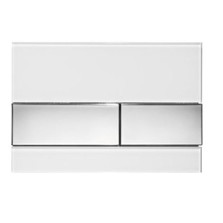 TECEsquare, cтекло белое, клавиши хром глянцевый, артикул 9240802