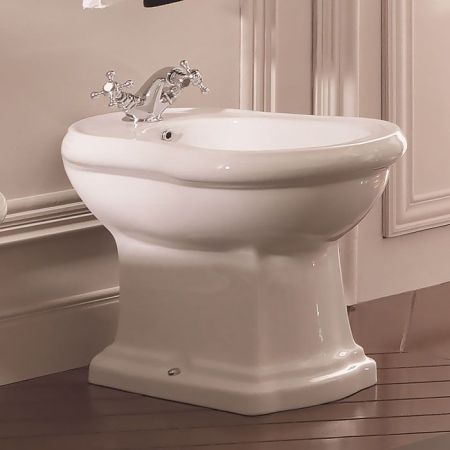 KERASAN Retro Биде напольное с 1 отв. под смеситель, цвет белый, артикул 102001*1