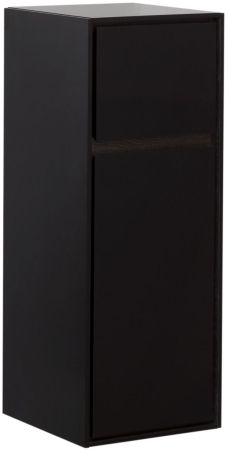 Пенал малый Aquanet Милан 35 черный глянец, артикул 00306376