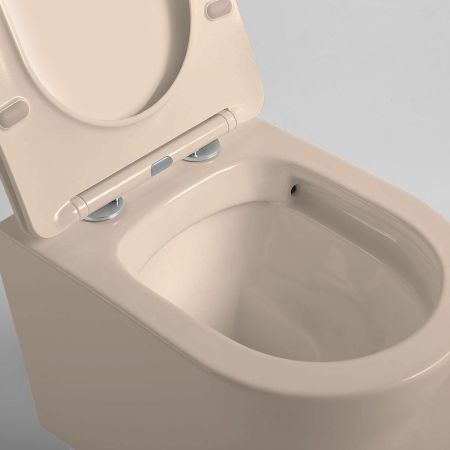 Унитаз подвесной Piatti VT1-11SMC, цвет капучино матовый, ультратонкое soft-close сиденье, артикул VT1-11SMC