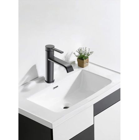 Смеситель на раковину SMARTFLOW SMF0102-A01GD, темный графит