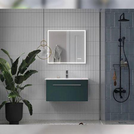 Тумба под раковину подвесная Velvex Posse tp.POS.OSK.85.1Y верде, 85 см, артикул tp.POS.OSK.85.1Y верде