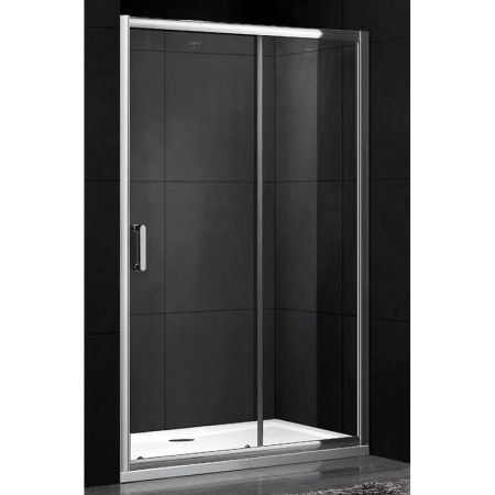 Душевая дверь в нишу Gemy Victoria 150х190 профиль Хром стекло прозрачное, артикул S30191C
