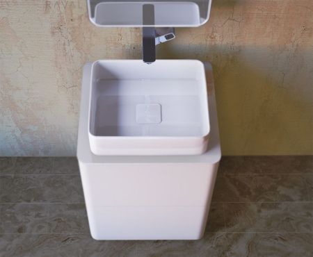 Тумба под раковину Raval Pure 56 Белая