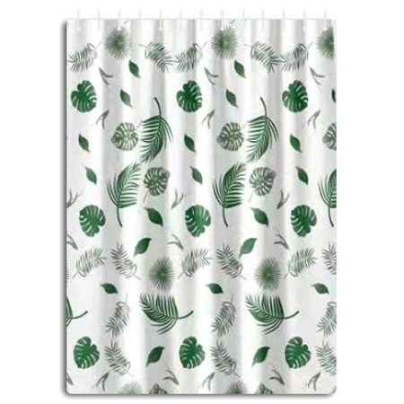 Штора для ванной Haiba HB75064, листья